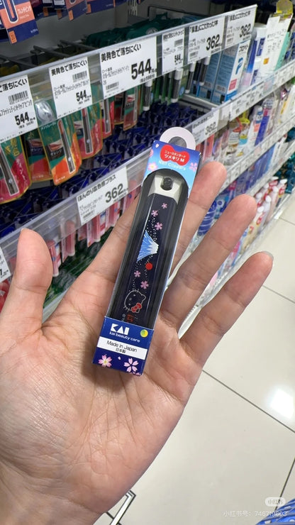 KAI贝印｜Hello Kitty Wafu Nail Clipper Standard M Fujisan Mount Fuji凯蒂猫和风富士山不锈钢指甲钳M号/防飞溅✔️