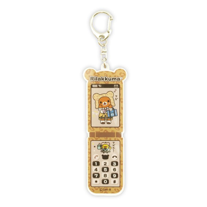 Rilakkuma｜Store 18th Anniversary Exclusive Flip Phone Style Acrylic Keychain｜35 x 103mm approx.