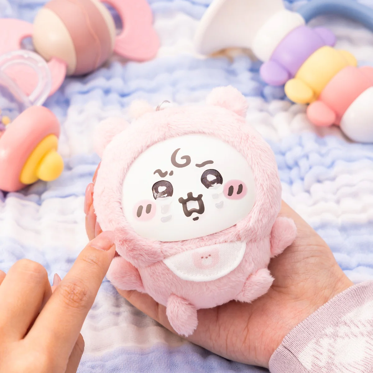 chiikawa｜Baby Kiramekko Mascot Holder /Plush Keychain｜94×89×68mm approx. approx.