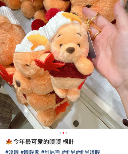 Disney｜Momiji Winnie the Pooh Mascot Holder /Plush Keychain｜17.5×9.5×8.5(cm) approx.