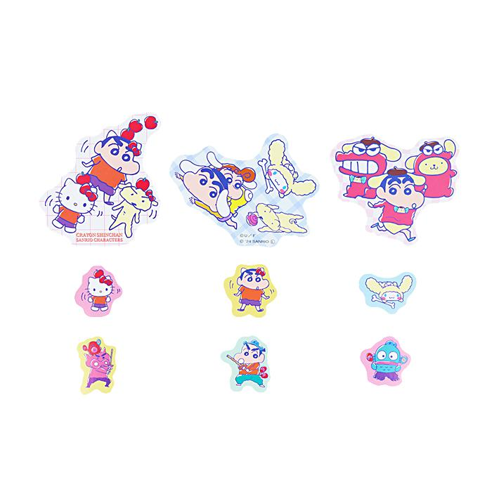 Crayon shin-chan｜Sanrio × Crayon Shinchan Piece Seal Stickers｜18 sheets