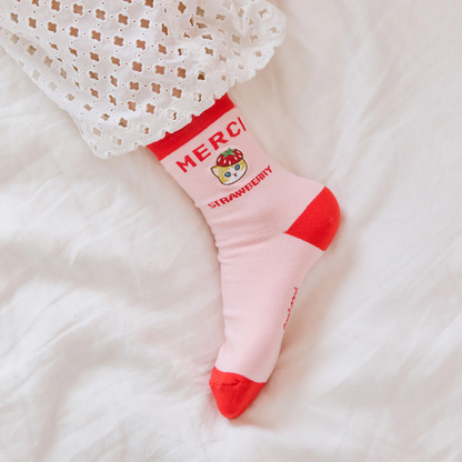 Mofusand｜Merci Strawberry socks｜ 22-24cm