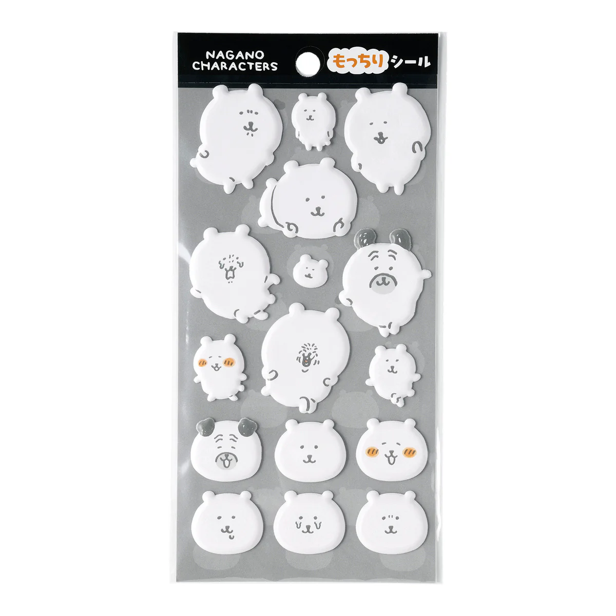 Nagano｜Mochi Sticker (Bear &amp; Pug)｜40×35mm approx.