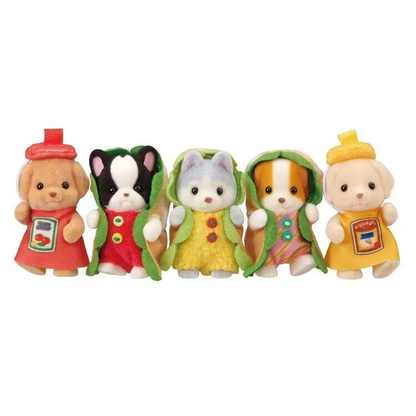 【limit 1】SylvanianFamilies｜Baby Dog Hot Dog &amp; wagon Costume