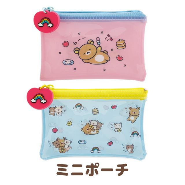 Rilakkuma｜Yuruyuru Pokapoka Warm and Cozy Clear Flat Mini Pouch｜ 75×110mm approx.