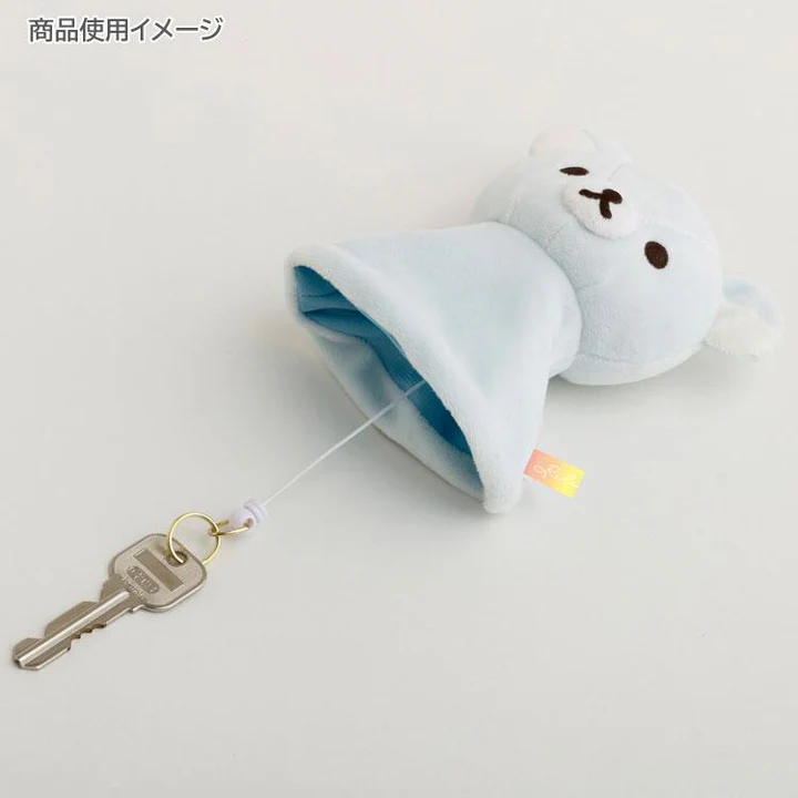 Rilakkuma｜Rainy Day to Sunny Plush Reel Key Cover｜130×95×50mm approx.✔️