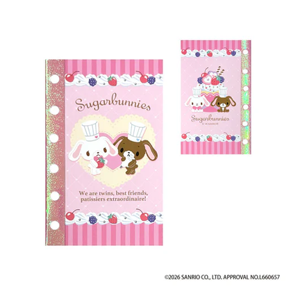 Sanrio｜Sugarbunnies Bunnies Ballerina 6 Hole Sticker Notebook｜125×80×3mm approx.