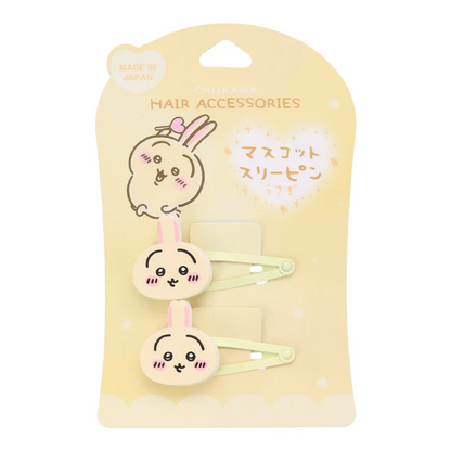 Chiikawa 吉伊卡哇｜Mascot Hair Clip亚克力发夹/刘海夹/1对｜约各H20×W57mm
