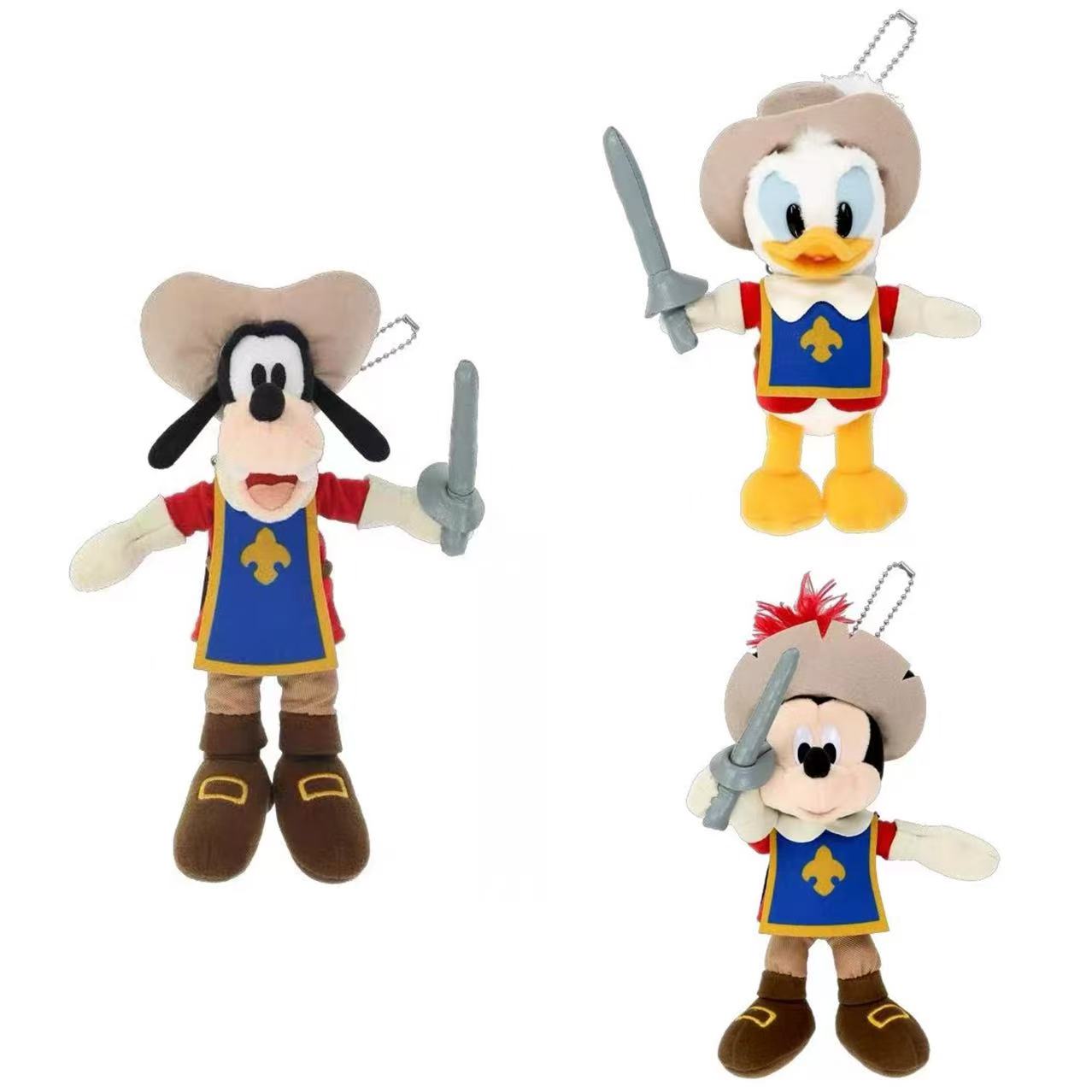 Disney｜The Three Musketeers Mascot Holder /Plush Keychain