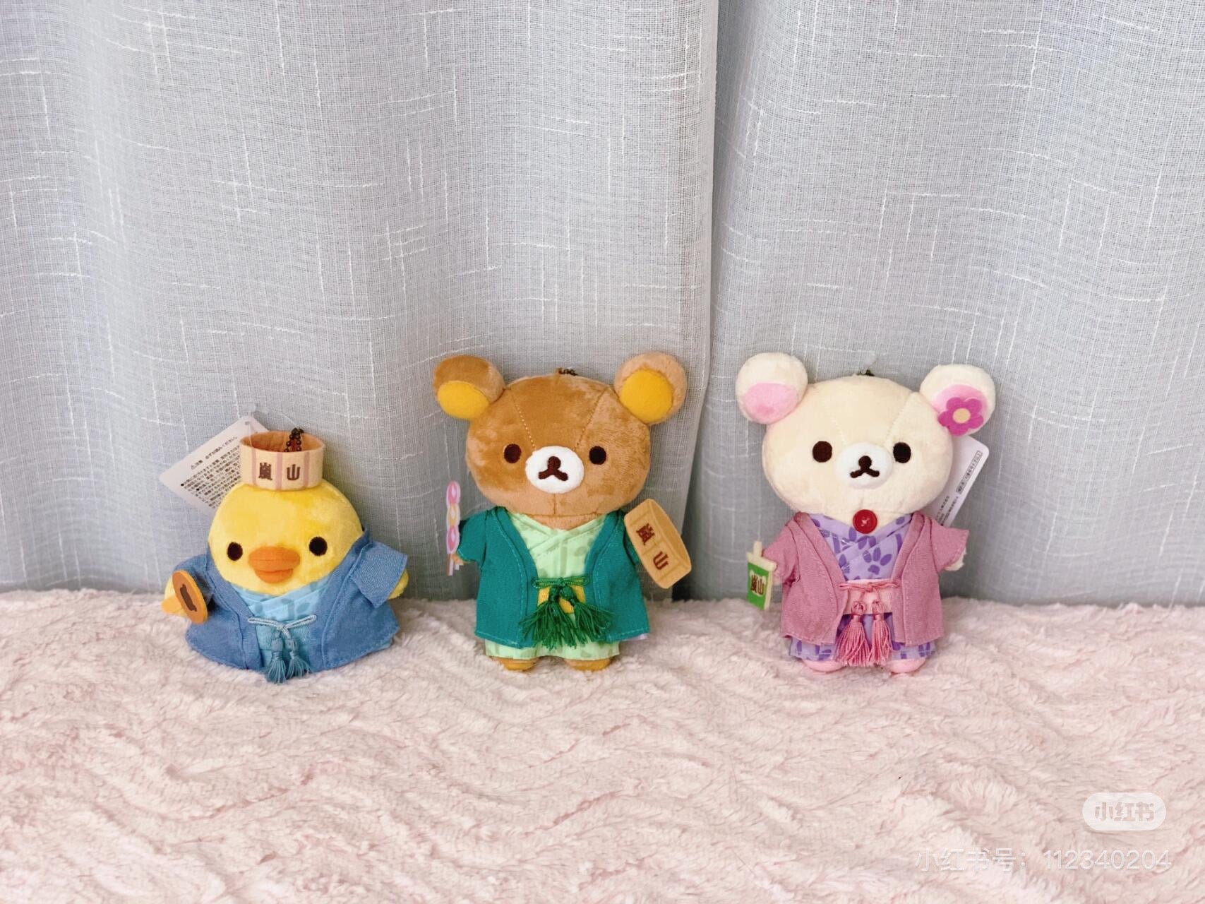 Rilakkuma轻松熊｜地域限定京都岚山浴衣系列可爱角色毛绒玩偶挂件/包挂