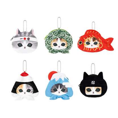 Mofusand｜Secret Face Pouch - Japanese Heart Cat mystery bag/blind box/All 6 types｜1pcs