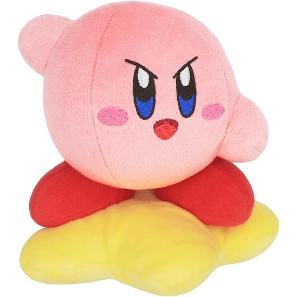 Kirby星之卡比｜San-ei Kirby Warp Star Plush Small超可爱星之卡比踩星星毛绒玩偶/公仔/S号｜约140x140x165mm
