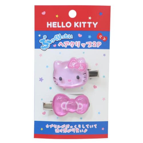 Sanrio｜Hello Kitty Puffy Hair Clips｜H32 x W47 x D9mm approx.