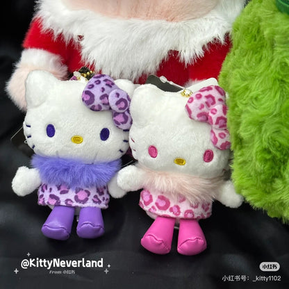 HelloKitty｜Sanrio 50th Anniversary Collection Standard Leopard Mascot Holder /Plush Keychain｜85x100x45mm approx.