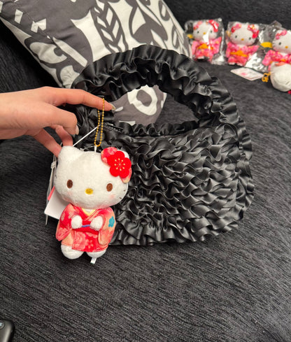 Sanrio｜Sakura Kimono Mascot Holder /Plush Keychain ｜9.5×6.5×15cm approx.