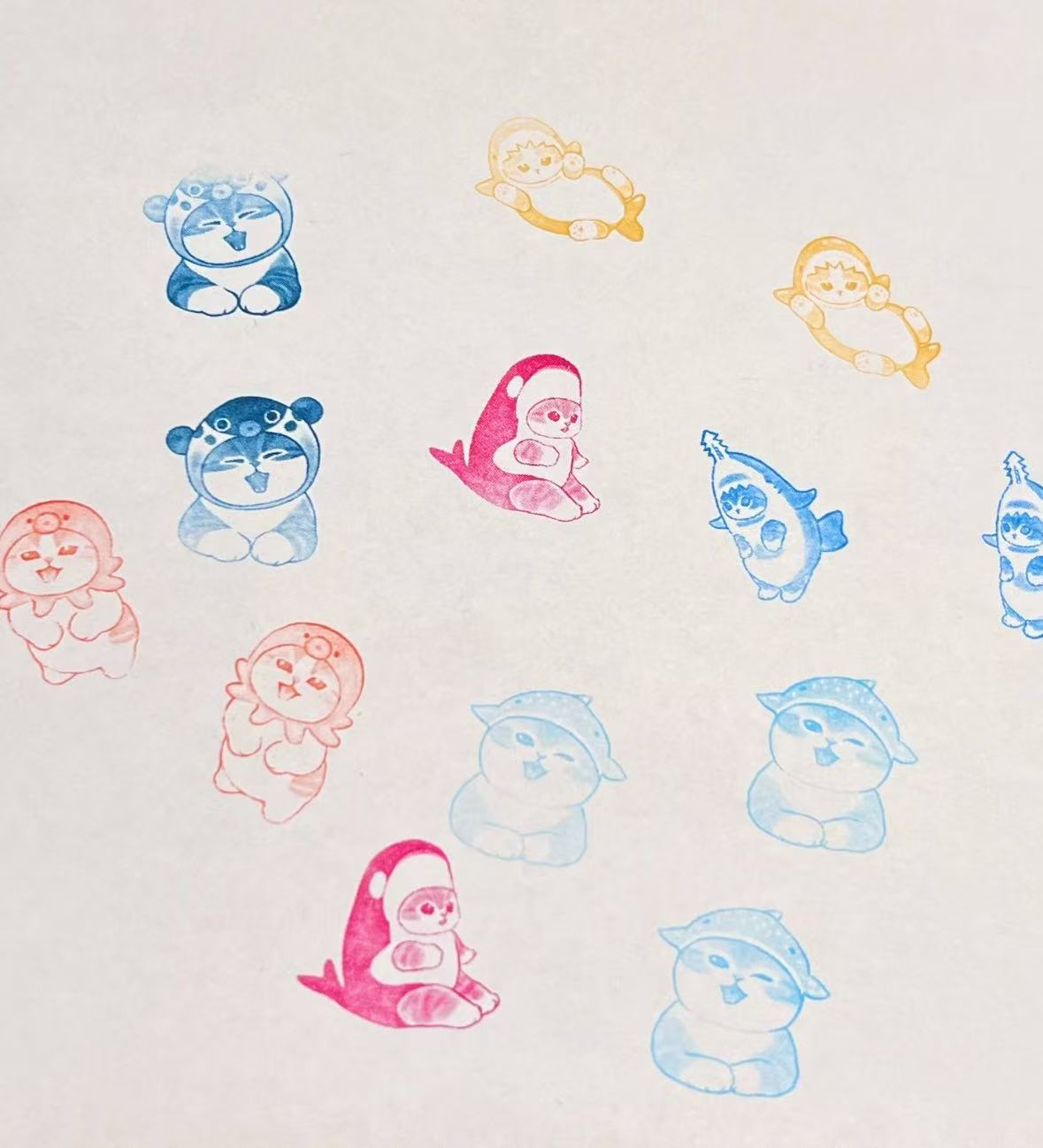 Mofusand｜Swimming Ring Stamp Series mystery bag/blind box/All 6 types｜1pcs