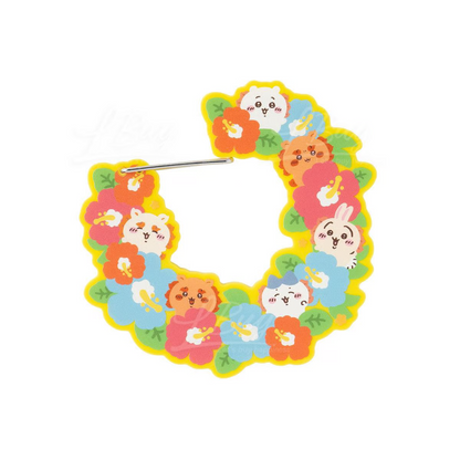 Chiikawa｜Acrylic Carabiner - Shisa Souvenir Shop Hibiscus｜88×88mm approx.