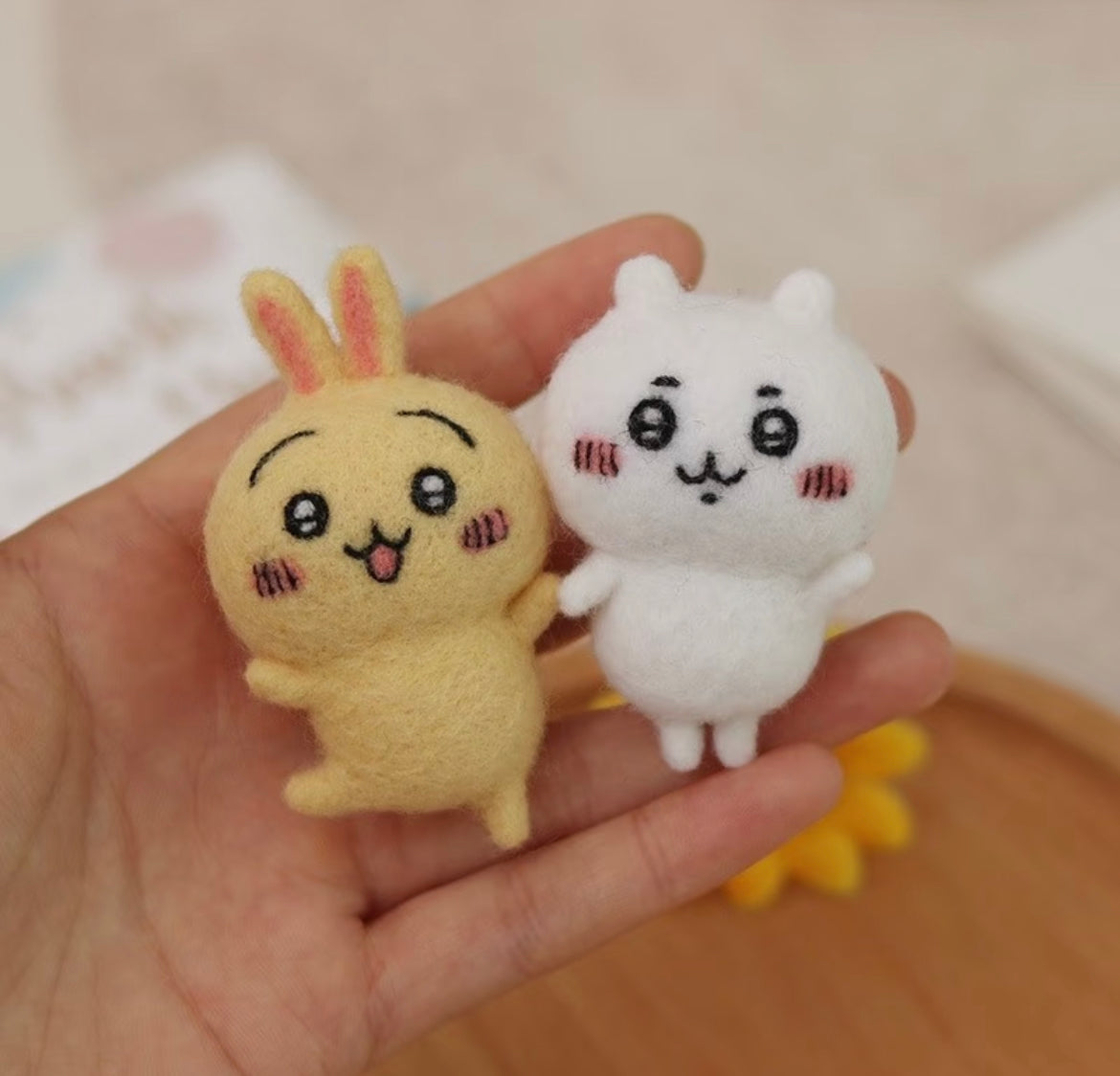 Chiikawa｜Hamanaka × Chiikawa Aclaine Needle Felting Kit｜Height 6.5cm approx.