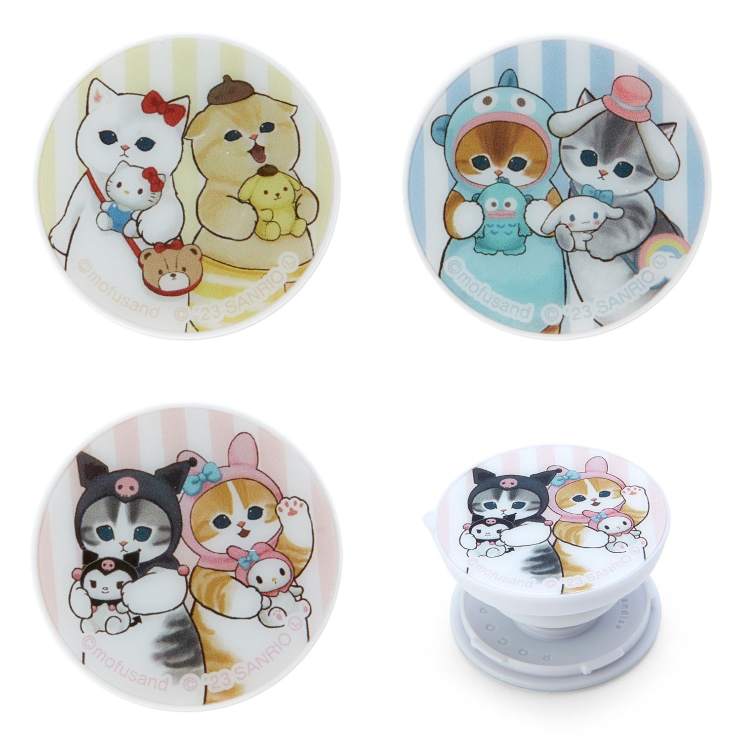 Mofusand｜Sanrio Characters POCOPOCO｜3.7 × 0.8 × 3.7 cm