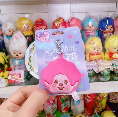 Monchhichi｜Shinako475 x Monchhichi Big Face Keychain｜H5.2 x W5.2 x D2cm approx.