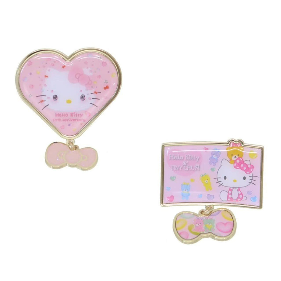 Sanrio｜Pin Badge - Hello Kitty 50th Anniversary Pink｜50.8x65mm approx.