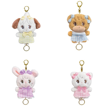 mikko illustrations｜Mascot Holder /Plush Keychain｜ H155xW130xD65mm approx.