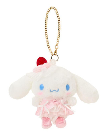 【limit 1】Sanrio｜Strawberry Whipped Cake Mascot Holder /Plush Keychain｜ 10×7.5×13.5cm approx.