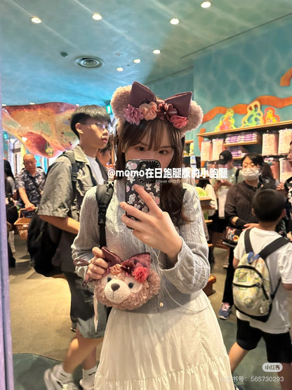 Disney迪士尼｜2024东迪秋日睡衣派对Shelliemay雪莉玫/玫玫毛绒斜挎包/卡包/零钱包