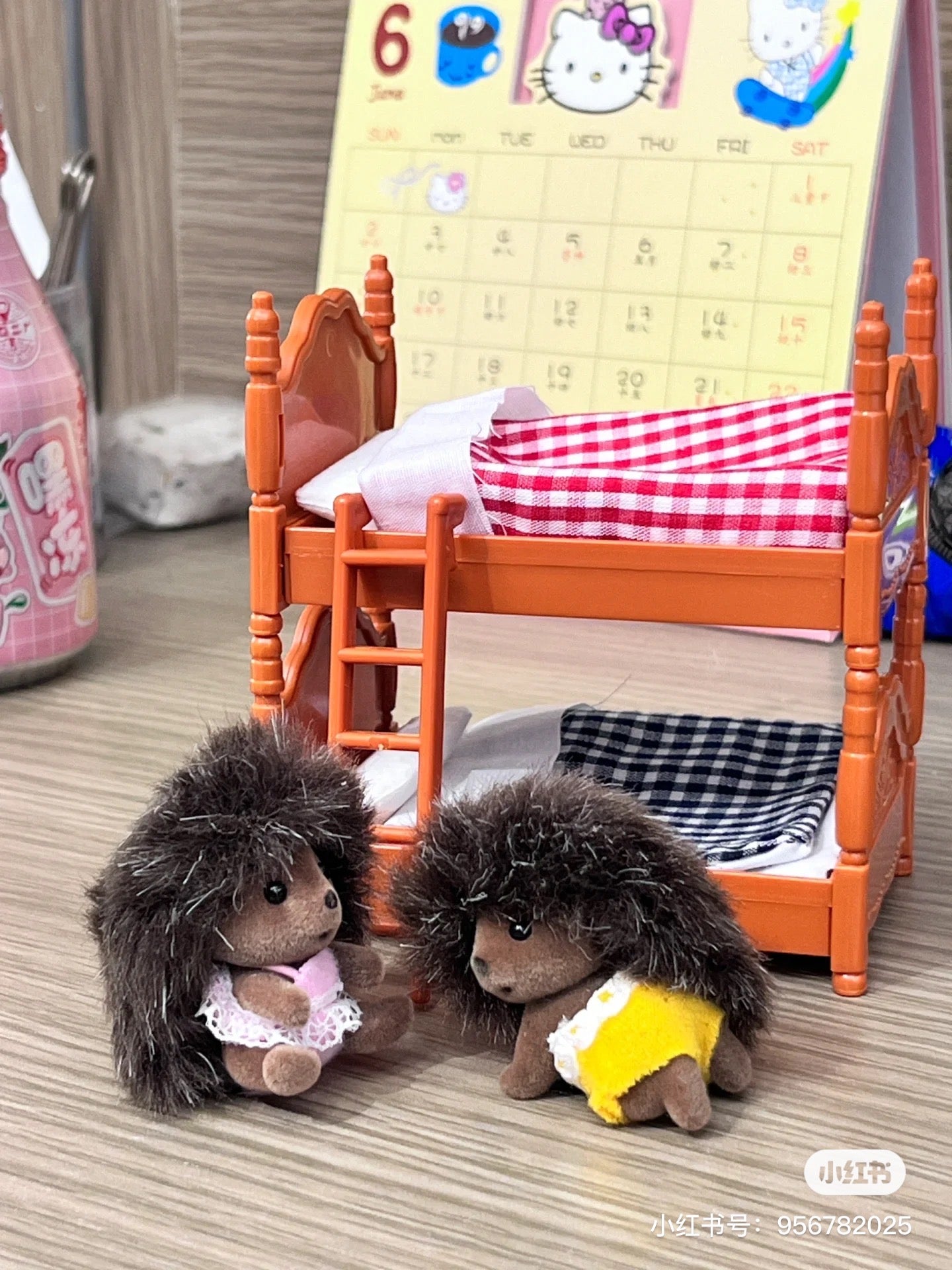 SylvanianFamilies森贝儿家族｜Hedgehog Twins刺猬宝宝双胞胎推车套组/玩具/过家家