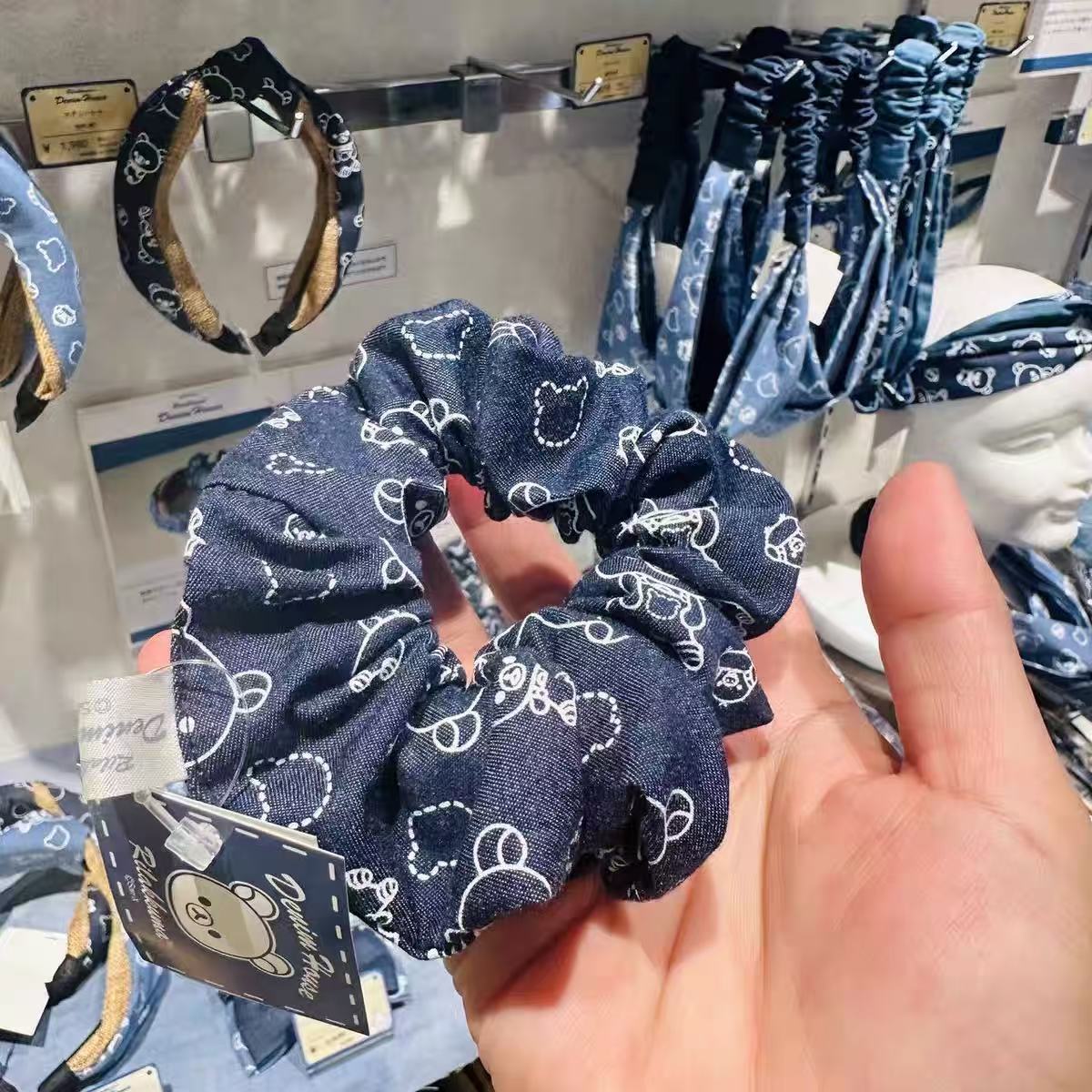 Rilakkuma｜Kurashiki Denim House Hair Scrunchie