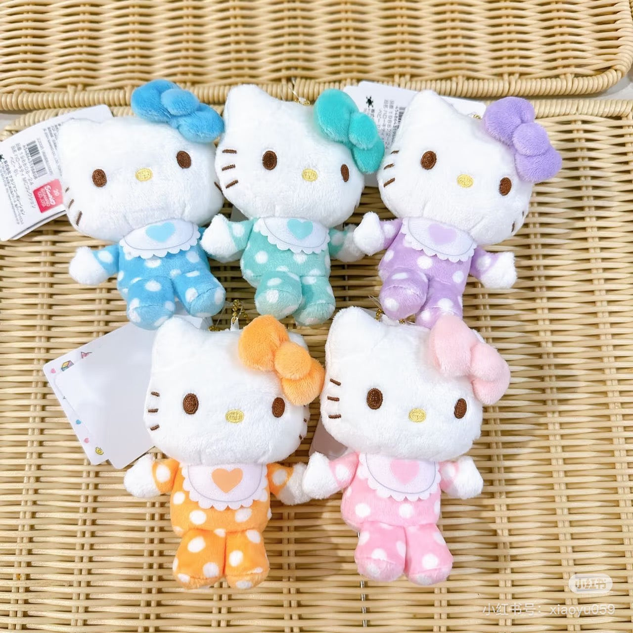 HelloKitty｜Sanrio 50th Anniversary Collection Standard Baby Mascot Holder /Plush Keychain｜ 85x100x45mm approx.