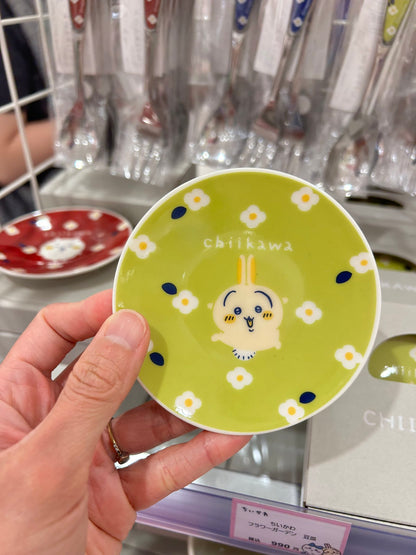 chiikawa｜Flower Garden Porcelain Sauce Small Plate ｜90×15mm approx.