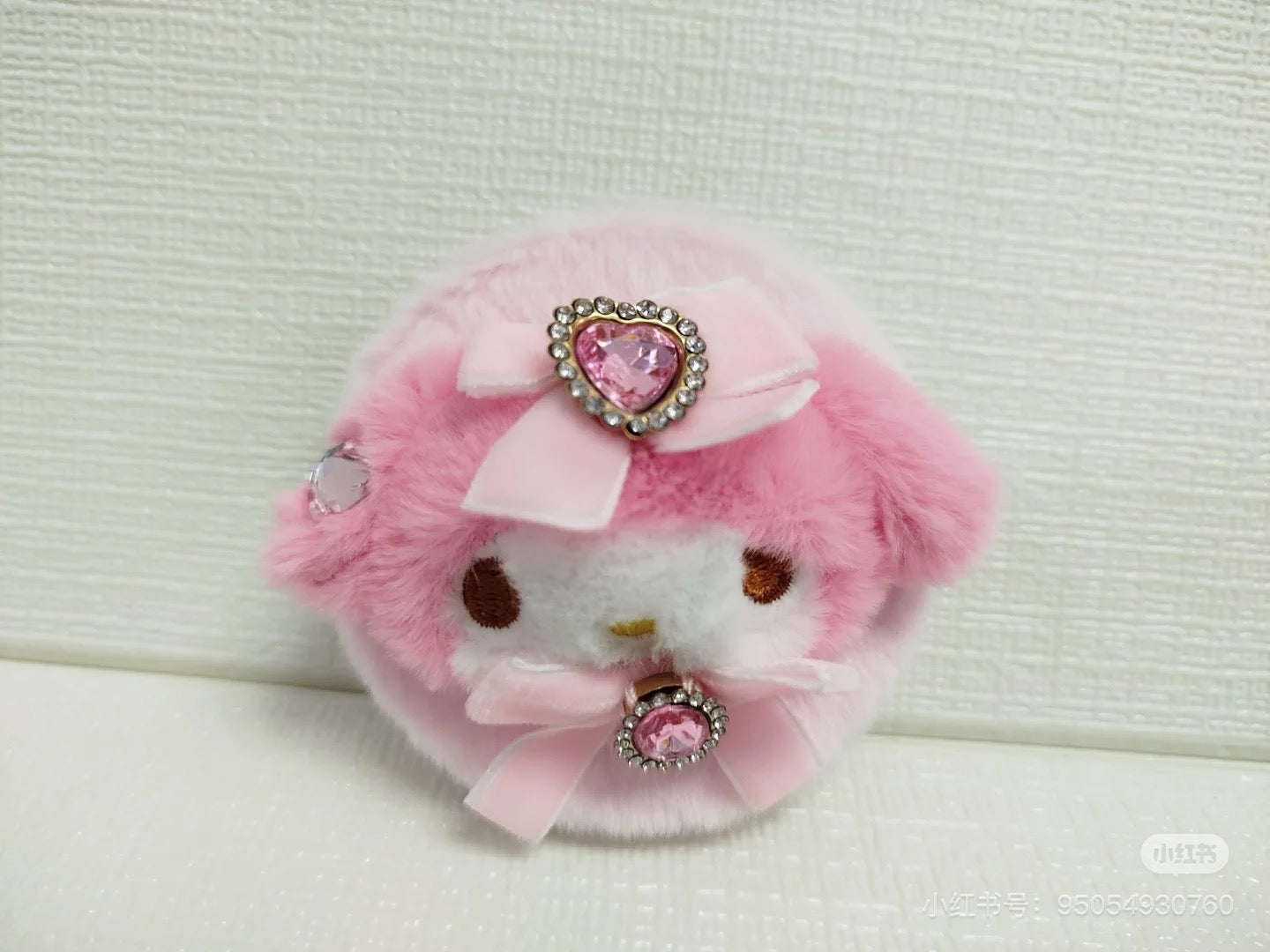 Sanrio｜Mascot Stone Ribbon Original 2-sided Compact Mirror｜7.5×1.5×7.5cm approx.