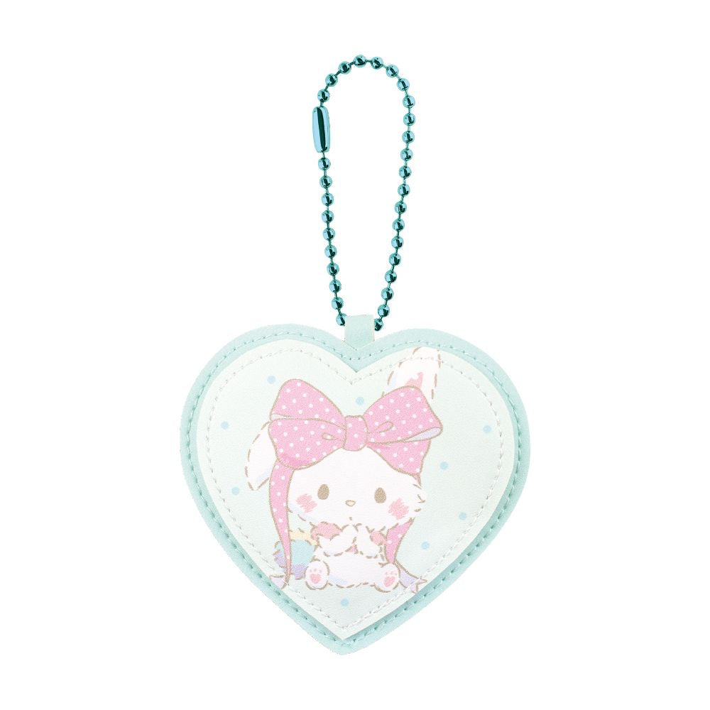 Sanrio｜皮质感角色爱心挂件/挂链｜約84x90x4mm