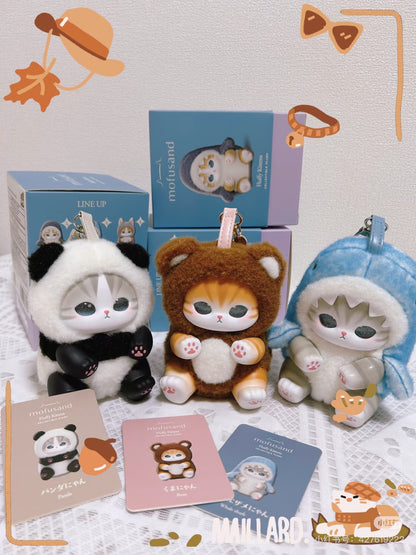 【limit 2】Mofusand｜Kiramekko Fluffy Kittens Plush Keychain mystery bag/blind box/All 6 types｜1pcs