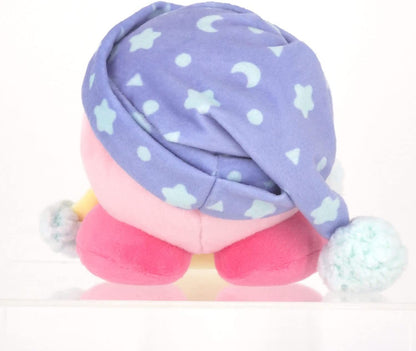 Kirby｜睡帽五角星点点嘴卡比甜梦系列泡澡满头泡泡/毛绒玩偶/小公仔 ｜ 约13 x 13 x 11cm