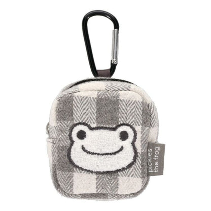 Pickles Frog泡菜蛙｜always smile系列棋白格零钱包/钥匙扣｜約H9.5×W8.5×D5cm