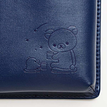Rilakkuma轻松熊｜晚安睡梦系列超软皮质感零钱包手机包斜背包组｜手机包约180×110×10mm