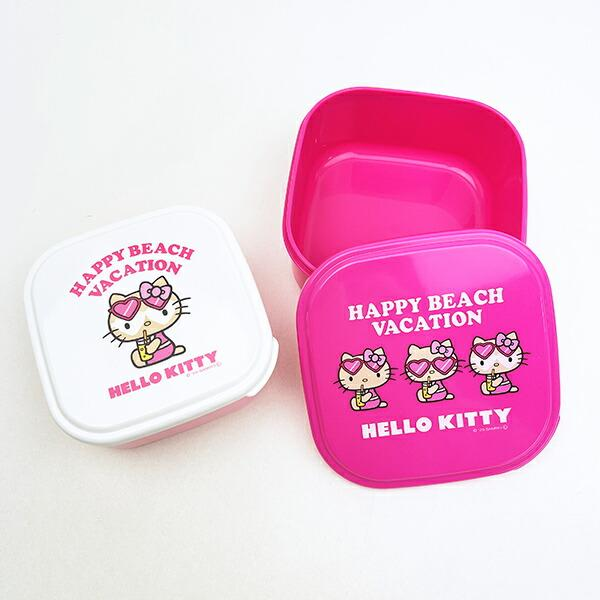 Sanrio｜hello kitty Lunch box｜105 x 105 x H51 mm approx.