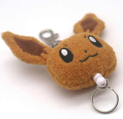 Pikachu｜Character Fancy Division Reel Mascot Holder /Plush Keychain｜W9×H13.2×D3cm approx.