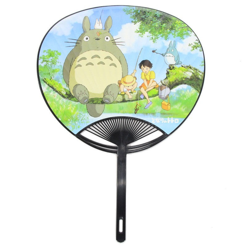 My neighbor totoro｜吉卜力宫崎骏龙猫钓鱼场景团扇/正反都可爱｜約345x243x3mm