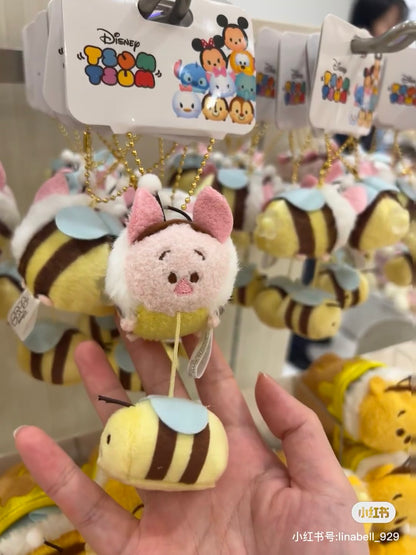 Disney｜2024 HONEY DAY蜜蜂系列Tsum Tsum钥匙扣/包挂/挂件｜全长约13cm