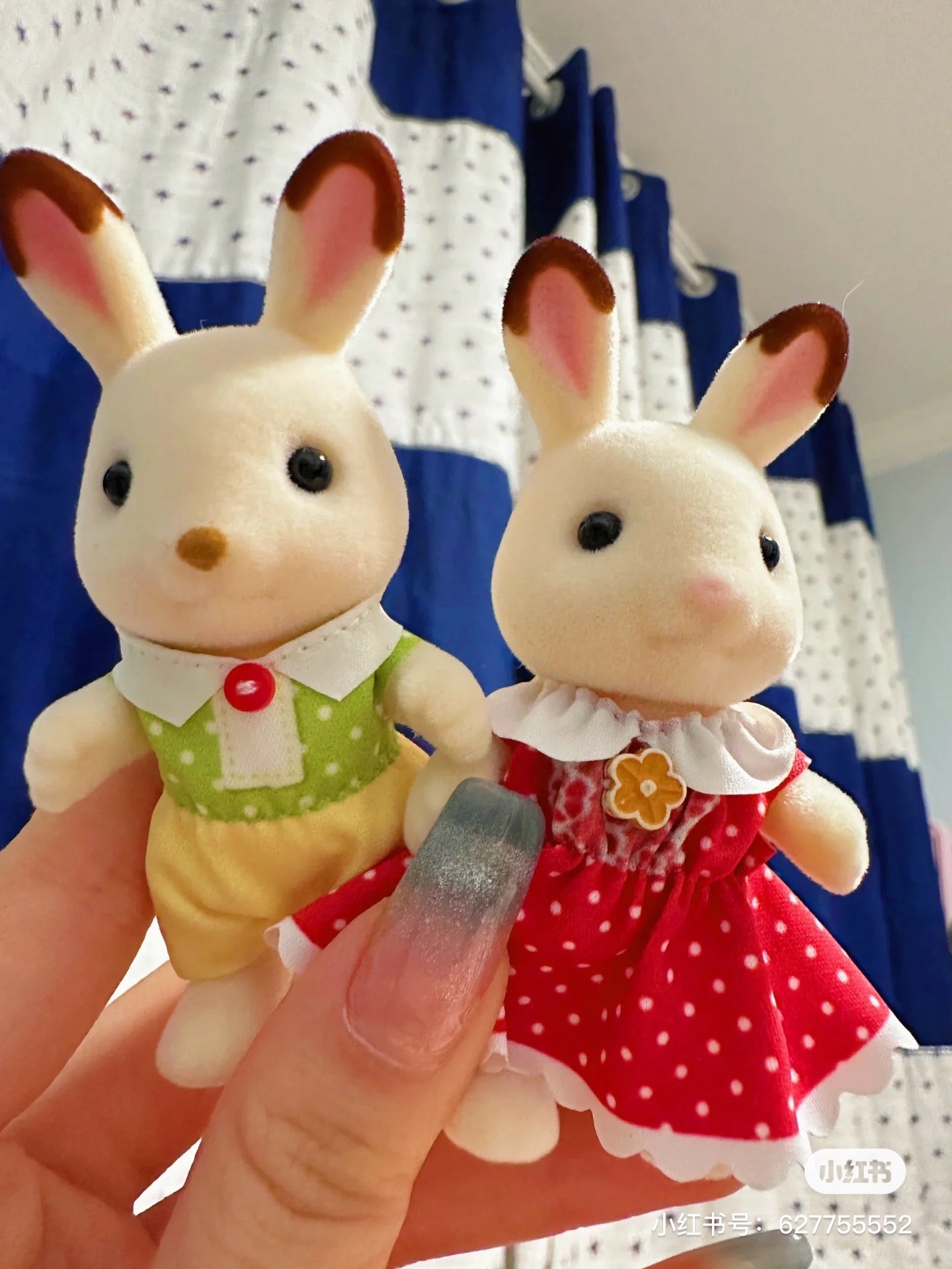 SylvanianFamilies森贝儿家族｜Chocolate Rabbit Family可可兔家族系列/一家四口套组/玩具/过家家5655