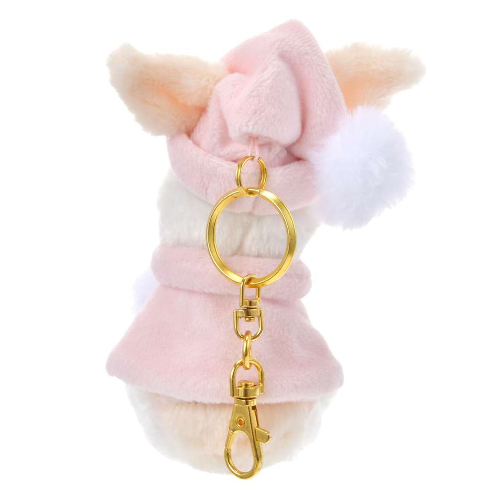 Disney迪士尼｜Plush Mascot Keychain - White Pooh Fruit Latte Color东迪冬日限定水果拿铁色睡衣睡帽斗篷系列可爱角色毛绒挂件/包挂｜约高 16.5 x 宽 10 x 深 9cm