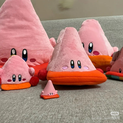 KIRBY星之卡比｜《卡比探险》游戏变身三角路障造型手办摆件/玩具｜约6cm x 7.2cm x 11.5cm