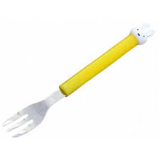 Miffy｜Mascot Orange Handle Stainless Steel Spoon&amp;Fork｜150mm approx.
