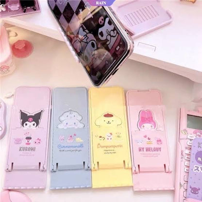 Sanrio｜ipad/手机桌面便携支撑/支架/可调节角度/可折叠收起｜约6 x 0.7 x 15.7 cm