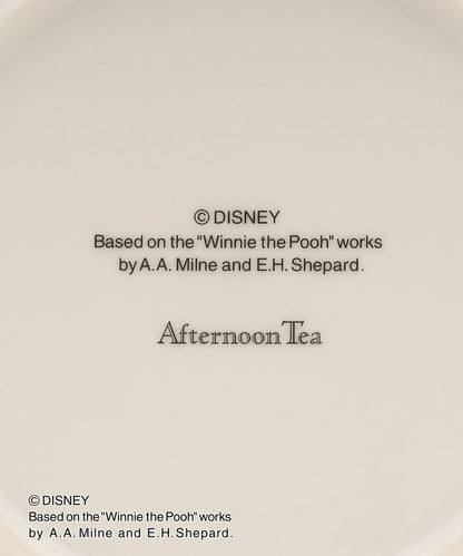 Disney｜噗噗小熊维尼Afternoon Tea联名限定日本制s号圆盘/可洗碗机/可微波炉/不可烤箱｜高さ2.3cm/直径23.5cm
