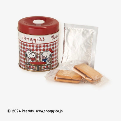 Snoopy史努比｜PEANUTS x Afternoon Tea下午茶联名巴黎铁塔系列铁罐香草饼干+拿铁咖啡小礼盒【25.12】