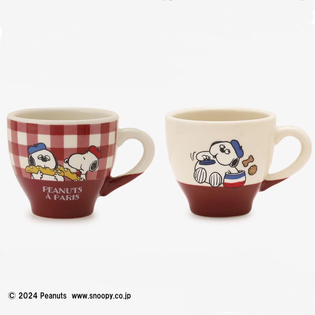 Snoopy史努比｜PEANUTS x Afternoon Tea下午茶联名巴黎铁塔系列印花陶瓷马克杯/咖啡杯｜高9.2cm/宽13.2cm/直径9.8cm/容量370mL